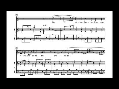 ANTONIO VIVALDI "Domine deus" Gloria RV 589 (piano accompaniment with score) karaoke soprano