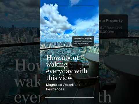 Magnolias Waterfront Residences, Bangkok, 259 Charoen Nakhon Road, Khlong Ton Sai, Khlong San, Bangkok, 3 Bedrooms, 144 sqm, Condo For Rent, by Thanapatana Limsouklam, 500306543 - DDproperty.com