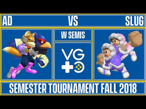 UD Semester Tournament Fall 2018 - Singles - W Semis - AD (Falco, Fox) vs. NBR | SluG (ICs)