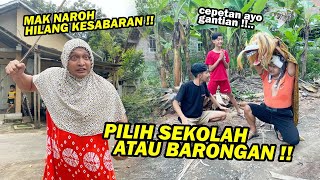 Download lagu CHOOSE SCHOOL OR BARONGAN ?? Enthul makes Mak Naroh cute mp3