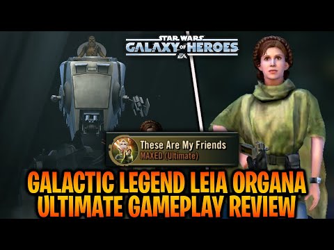 LEIA ORGANA UNLOCKED + ULTIMATE ABILITY GAMEPLAY - INSTAKILL GALACTIC LEGENDS! | SWGOH