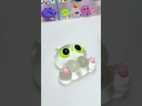 Transparent Cat Kitten Taba Squishy Pure ASMR #asmr #tabasquishy  #stressrelief #cute #diy #toys
