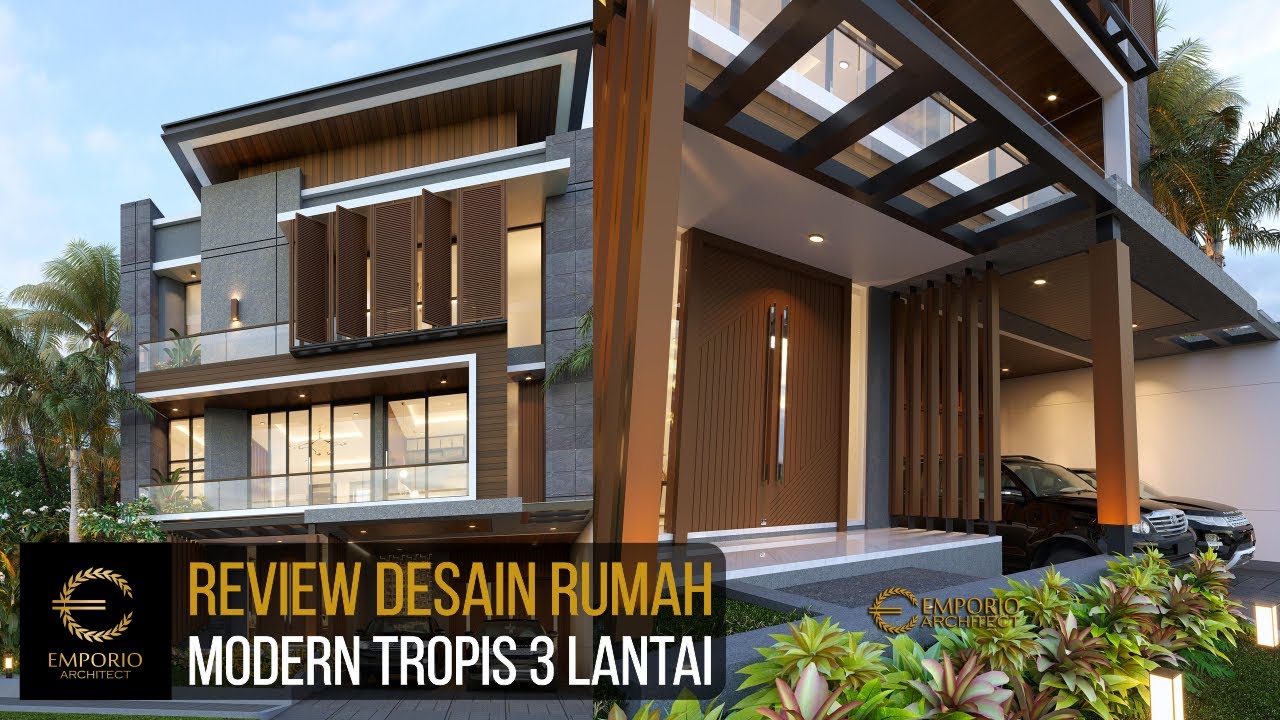 Video 3D Desain Rumah Modern 3 Lantai Ibu Geya - Bintaro, Jakarta Selatan