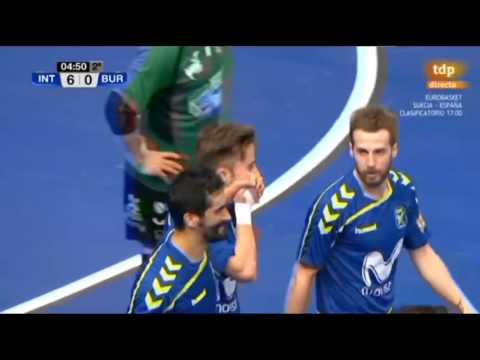 Gol de Mario Rivillos en el Movistar Inter-Burela Pescados Rubén Temp 2015/2016