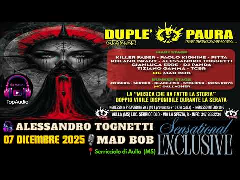 Esclusiva DUPLÈ! ⚡️ Alessandro Tognetti – DJ Set del 07/12/2025 | Vox Mad Bob