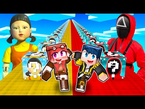 LA CORSA DEI LUCKY BLOCK DI SQUID GAME! - MINECRAFT
