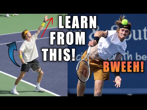 Andrey Rublev Serve Analysis- Great Fundamentals!