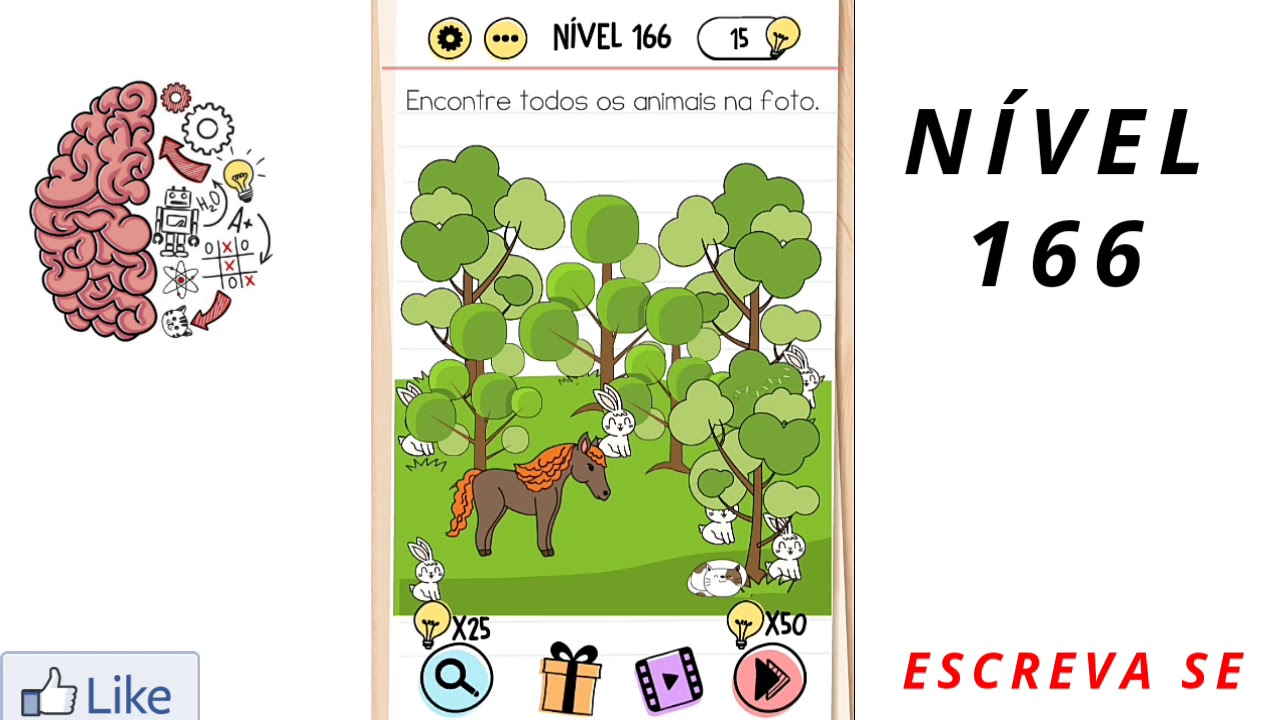 Brain test nível 166