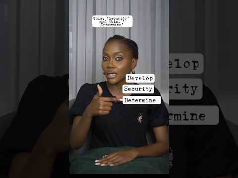 How to correctly pronounce DEVELOP, SECURITY & DETERMINE. #YouTubeMadeForYou #LearnEnglish #Humour