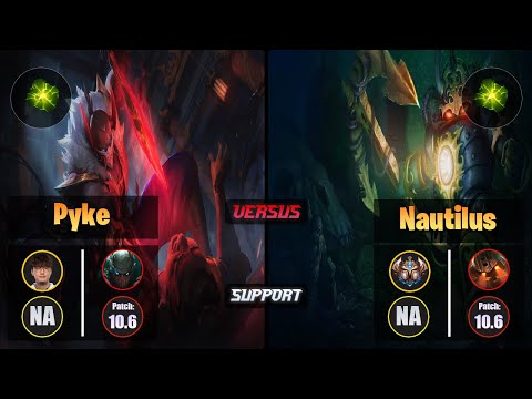CoreJJ PYKE (Support) [Aftershock] VS NAUTILUS - Challenger NA Patch 10.6