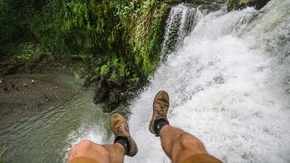 CLIMBING JUNGLE WATERFALL