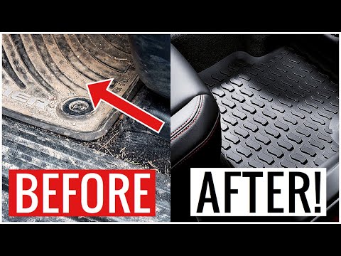 How to CLEAN RUBBER FLOOR MATS!! (Fast & Easy Like a PRO) | Andrea Jean Cleaning