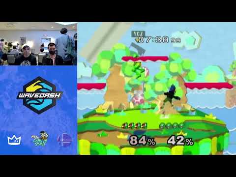 WaveDash 2023 Winners Round 3 - Slowking (Falco) Vs. YcZ6 (Samus) - SSBM Tournament