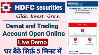 hdfc securities demat account opening online | how to open demat and trading account in hdfc | hdfc