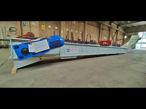 SAMMI - Trasportatore con catene a rulli e tapparelle (redler) - Running test (no load)
