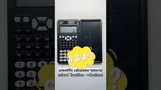 How to use NEWYES scientific calculator 991MS to "calculate mixed fraction →decimal"?