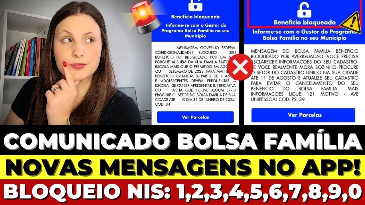 ⚠️URGENTE! QUEM RECEBEU ESSA MENSAGEM no APLICATIVO do BOLSA FAMÍLIA NÃO VAI RECEBER em NOVEMBRO!