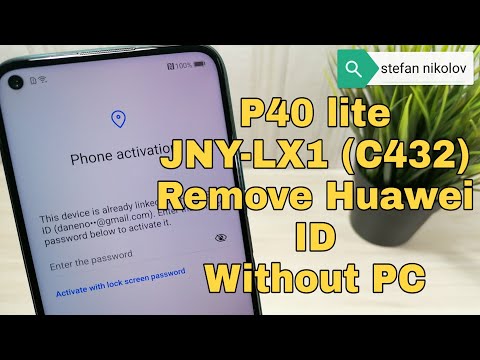 BOOM!!! Without PC!!! Huawei P40 lite JNY-LX1 (C432), Remove Huawei ID, Bypass FRP.