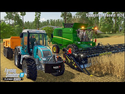 Forestry & Farming in Silverrun Forest Ep.24🔹Buying The NEW JOHN DEERE Harvester & HONEY BEE Header