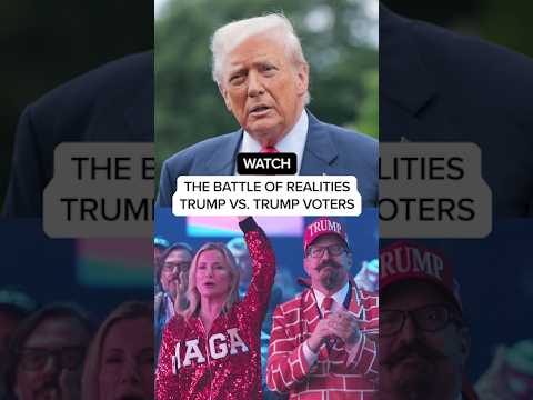 WATCH: The battle of realities Trump vs. Trump voters