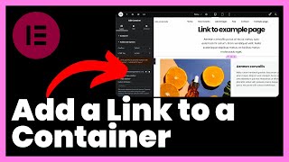 How to Add a Link to a Container in Elementor