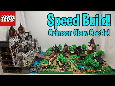 LEGO Medieval Castle Build! | Crimson Claw Castle Speed Build! | in 4K! | #lego #speedbuild