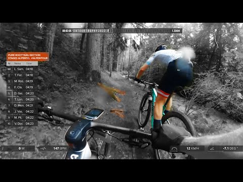 Some FLIES through the roots - Good for them! - Alpen Tour Trophy 2022 Pure Roottrail Section Stage3