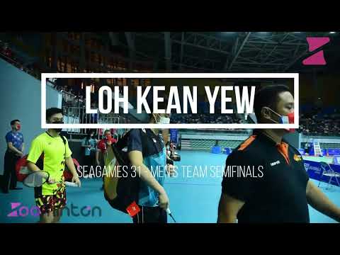 Loh Kean Yew (Singapore) vs Kok Jing Hong (Malaysia) | Seagames 31 Highlights
