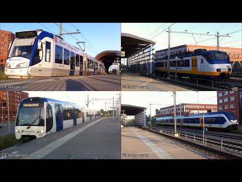 RandstadRail HTM trams & RET metro's + NS treinen bij Leidschenveen! (2014) #RandstadRail