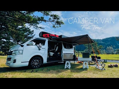 Camper Van Tour | Camping Trip with Heavy Rain