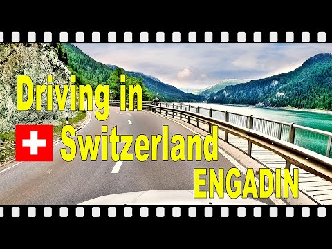 Engadin - Switzerland 4K - Wonderful drive from Maloja to St. Moritz I Part 1