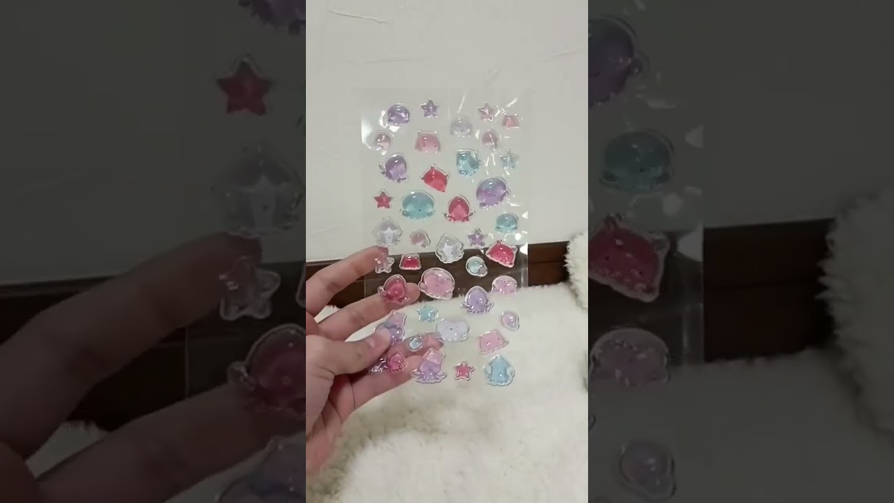 シールを貼ってみたよ！あと最後早くてみえずらくてごめん！#シール#ボンボンドロップシール#