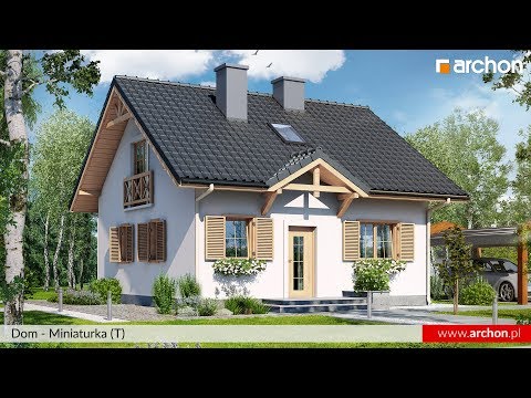 Prosty, ekonomiczny w budowie ( 81,7 m²) projekt Dom - Miniaturka (T) - obrót 360