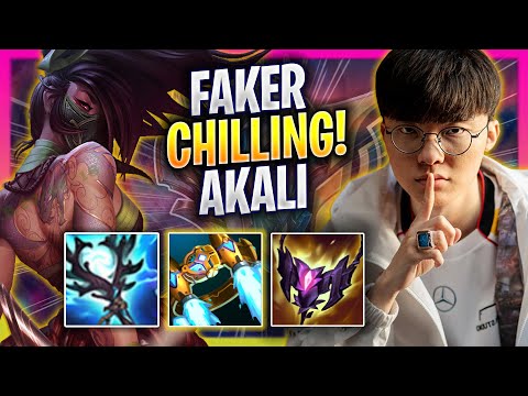 FAKER CHILLING WITH AKALI! - T1 Faker Plays Akali MID vs Azir! | Season 2025