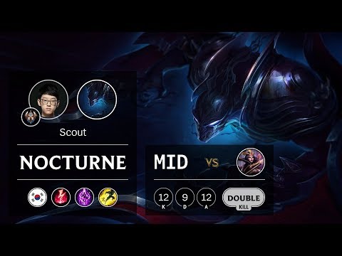 Nocturne Mid vs LeBlanc - KR Challenger Patch 9.24