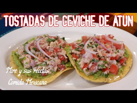 Riquísimas Tostadas de Ceviche de Atún