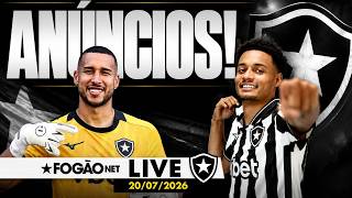FOGÃONET LIVE: BOTAFOGO ANUNCIA PAULINHO E GABRIEL BATISTA | DANILO SE REAPRESENTA