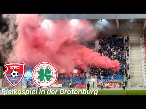 KFC Uerdingen vs. Rot-Weiß Oberhausen | Pyroshow, Choreo & knapper RWO Sieg bei Risikospiel