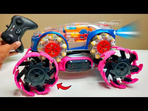 Fastest RC Centrifugal Gyro Car Vs RC Transparent Concept Car Unboxing & Fight- Chatpat toy tv