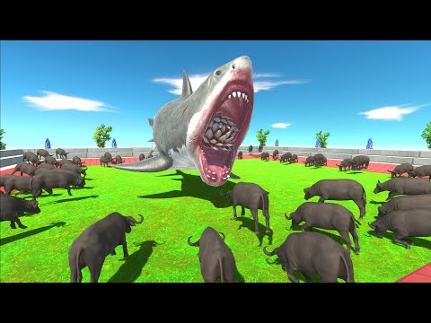 100X Buffalo vs every unit - Animal Revolt Battle Simulator