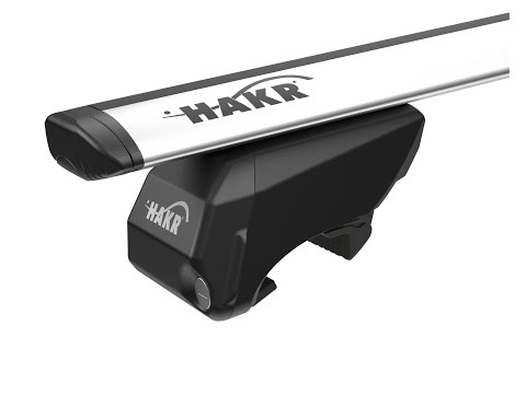 Video Střešní nosiče Hakr Wing Profile BLACK Ford S-Max 5-dr MPV 15- s integrovanými podélníky