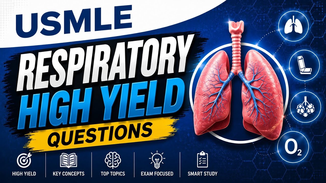 Respiratory STEP1|بس بطريقة مختلفة 🥳