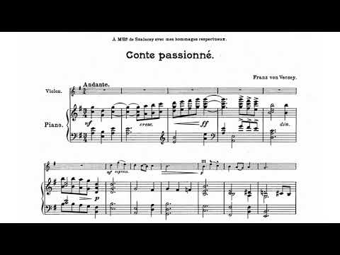 Franz von Vecsey - Conte passionne for violin and piano (audio + sheet music)