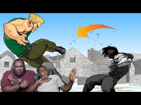 WINTER SOLDIER Vs. GUILE - Super Soldiers Clash (Part 1) REACTION @zimautanimation
