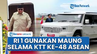 Pesona Prabowo Terpancar saat Turun dari Pesawat Kepresidenan di Cebu, Disambut Mobil Maung Putih