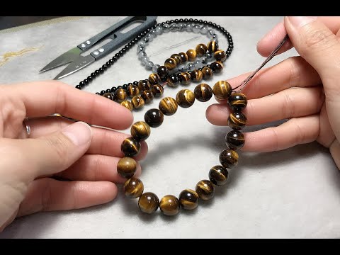 How to make bracelets with Elastic Cords Strings Easily? | How to secure a beaded bracelet?