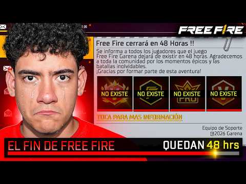 FALTAN DOS DIAS PARA EL FIN DE FREE FIRE Y ESTOY MUY TRISTE !! - TheDonato