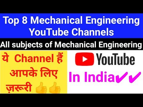 Top 8 Mechanical Engineering YouTube Channels in India ~ Subjects of Mechanical || Hindi