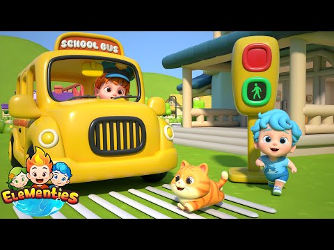 ¡Nueva Versión! Las Ruedas Del Autobús con Elementies Español 🚌 Canciones Infantiles