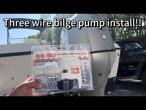 Rule Mate RM1100B automatic bilge pump 3 wire installation!